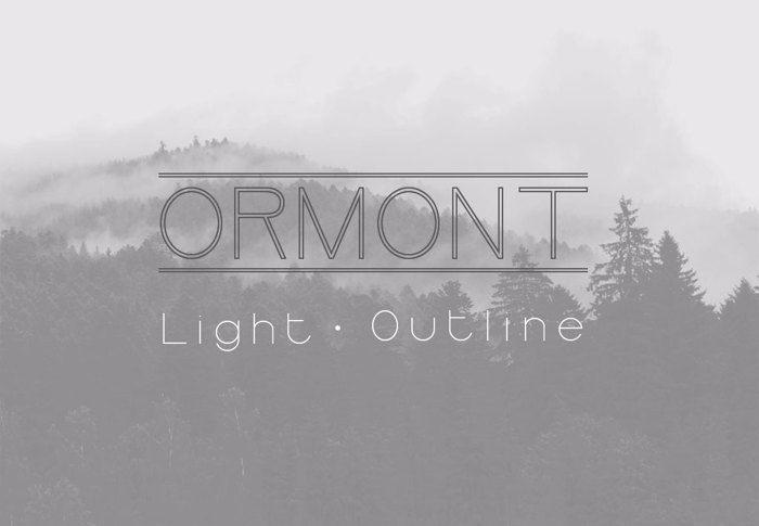 Ormont Font poster