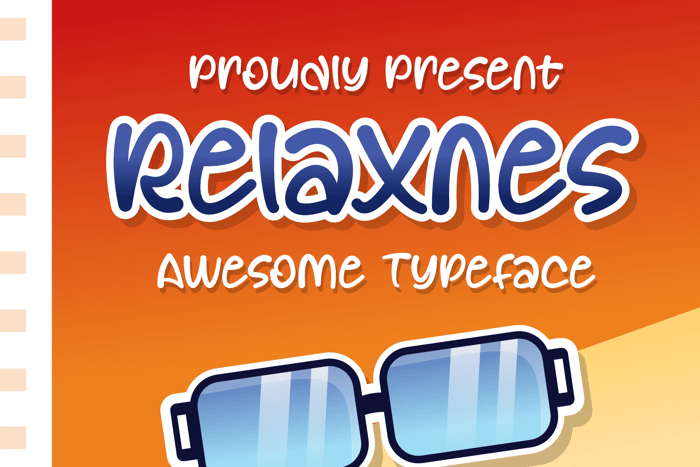 Relaxnes Font poster