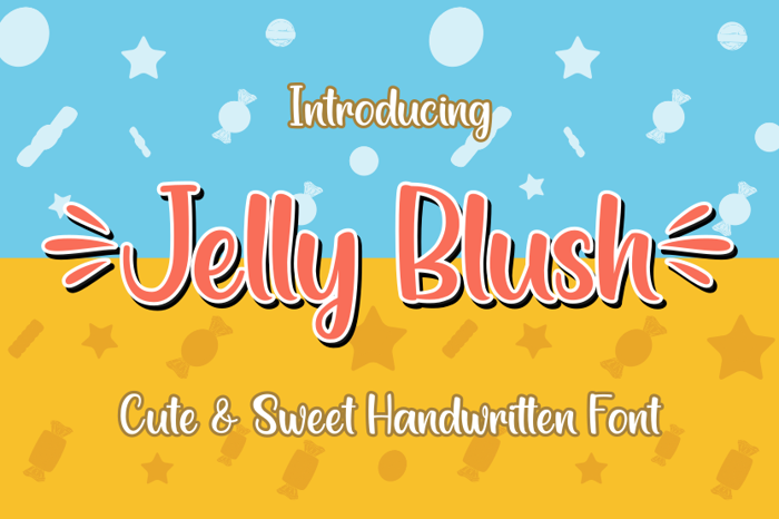 Jelly Blush Font poster