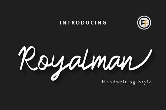 Royalman Font poster