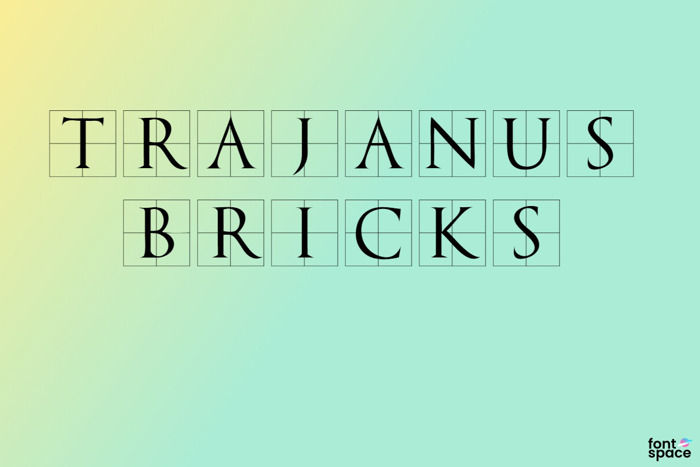 Trajanus Bricks Font poster