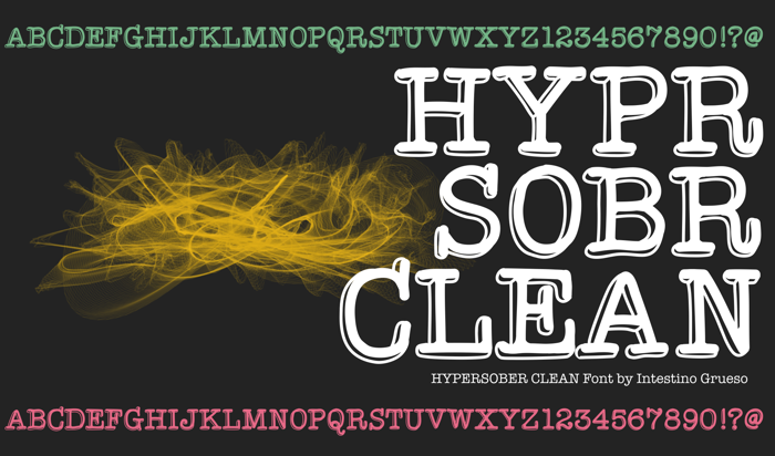 HypersoberClean Font poster