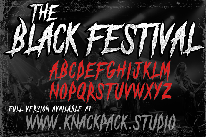 The Black Festival_DEMO Font poster