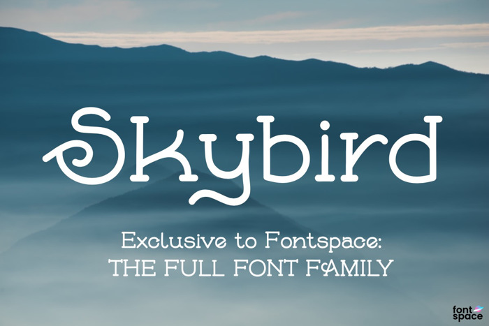 Skybird Family Font poster