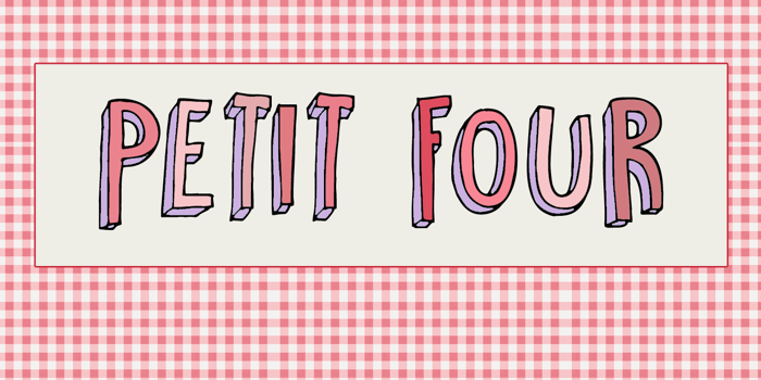 DK Petit Four Font poster