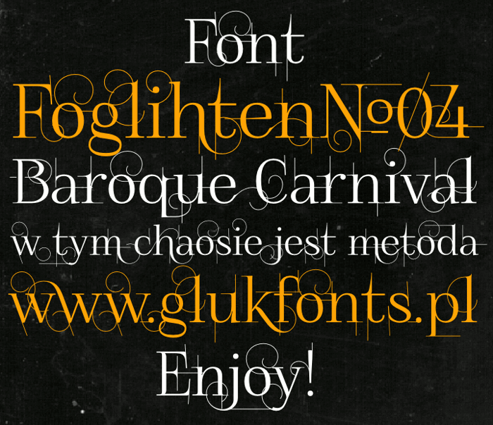 FoglihtenNo04 Font poster