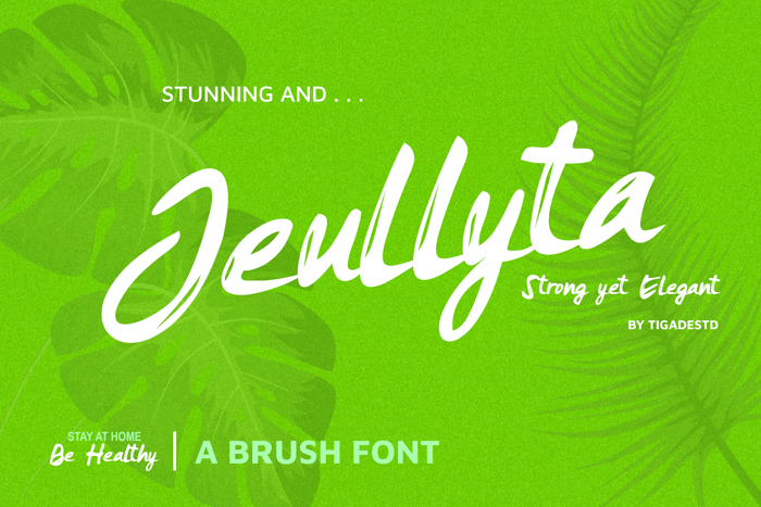 Jeullyta Font poster