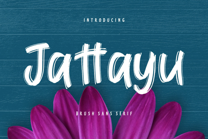 Jattayu Sans Serif Brush Font poster