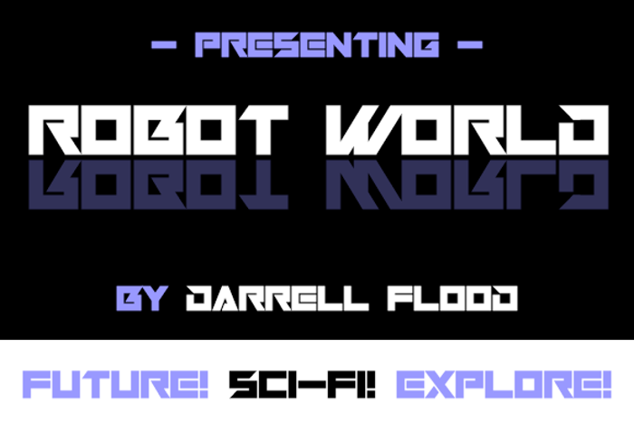 Robot World Font poster