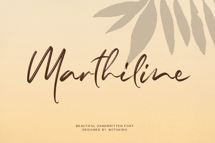 Marthiline Font poster
