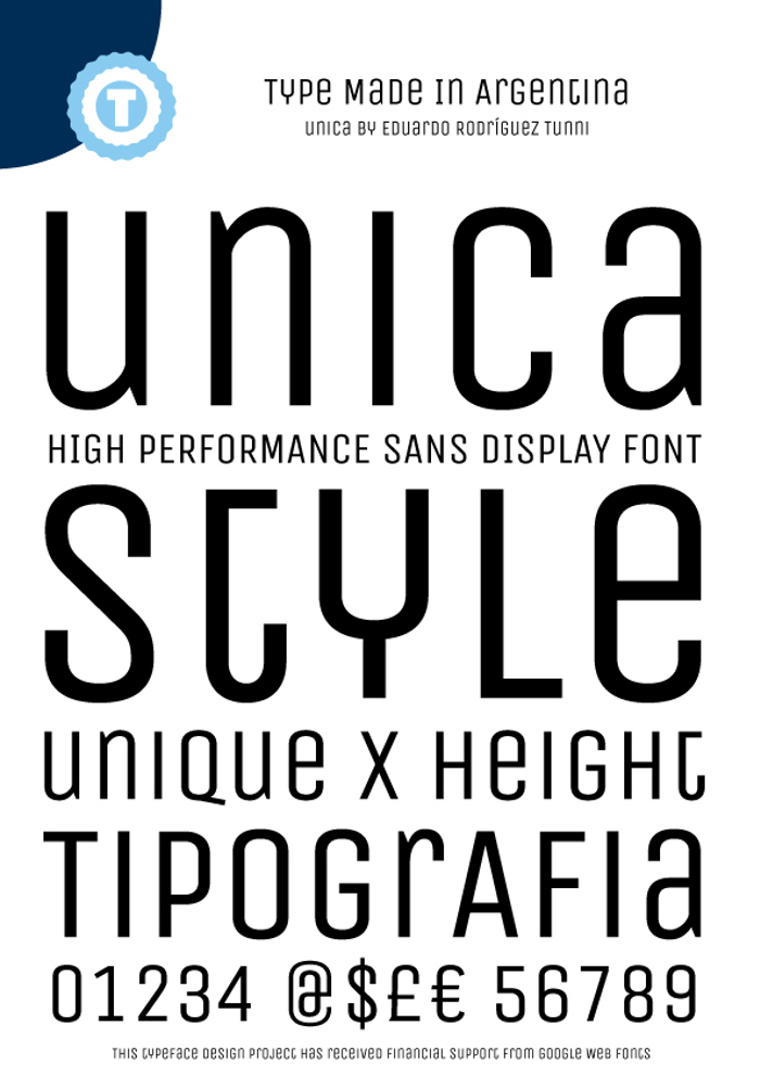 Unica One Font poster