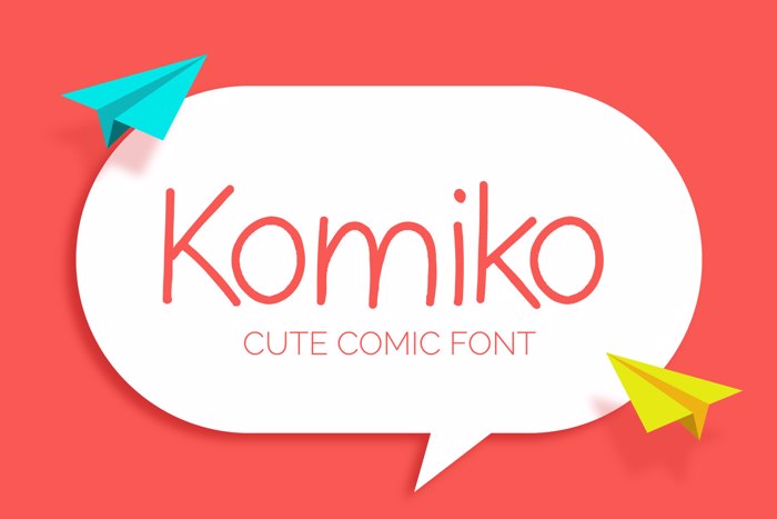 Komiko Font poster