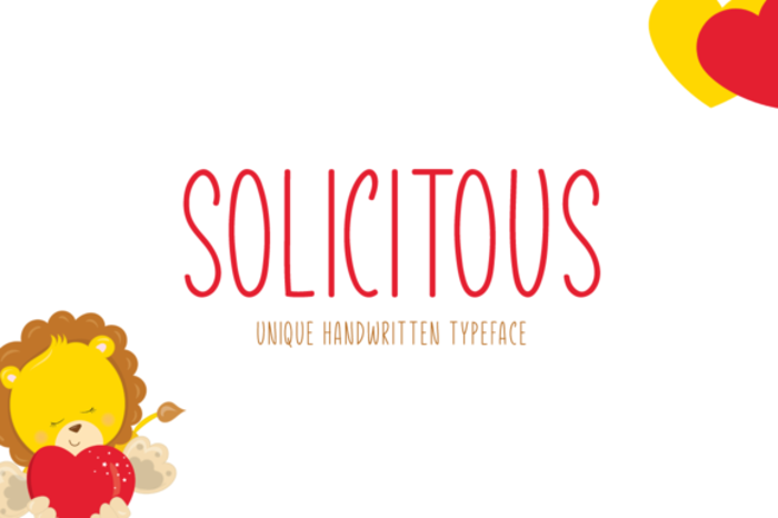 Solicitous Font poster