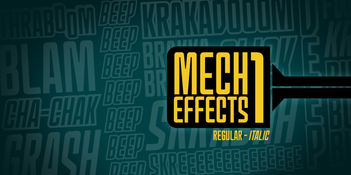 MechEffects1 BB Font poster