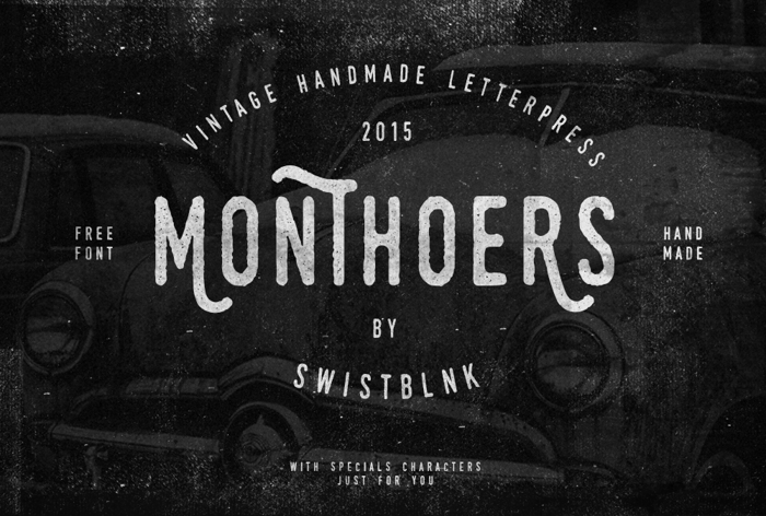 Swistblnk Monthoers Font poster