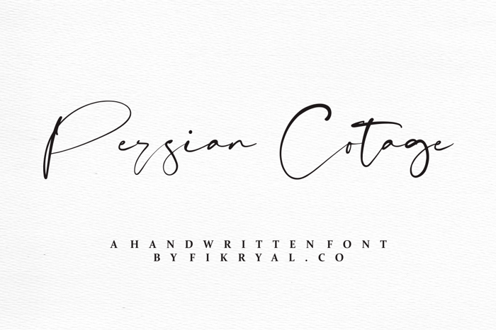 Persian Cotage Font poster