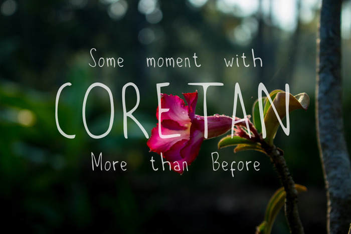 Coretan Font poster