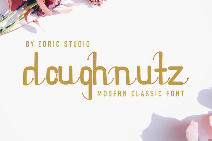 Doughnutz Font poster