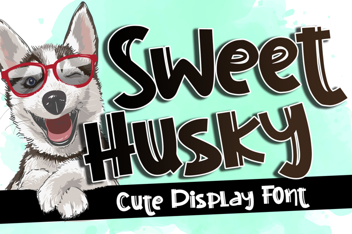 Sweet Husky Font poster