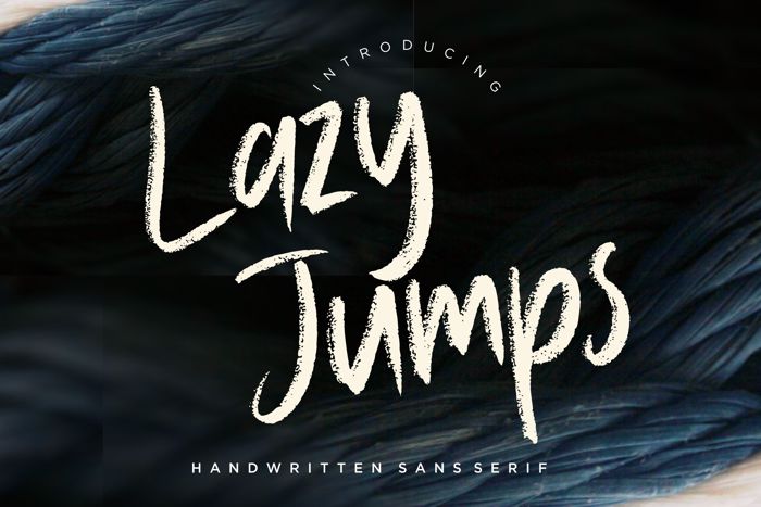 Lazy Jumps Sans Serif Font poster