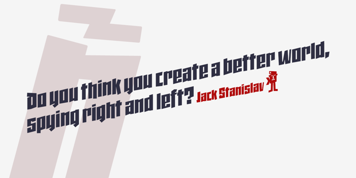 Jack Stanislav Font poster