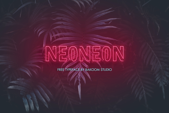 Neoneon Font poster
