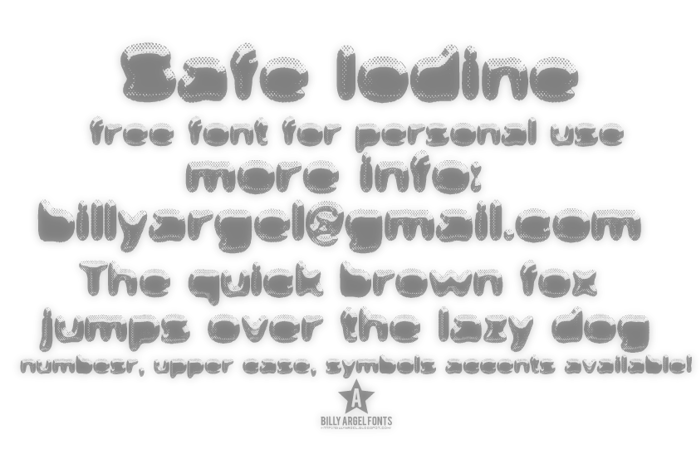 Safe Iodine Font poster