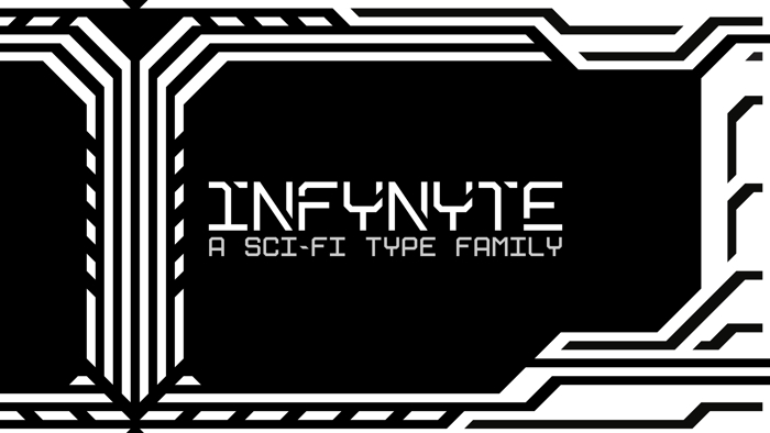 Infynyte Dysplay Font poster