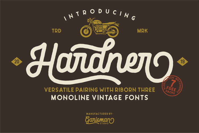 Hardner Font poster