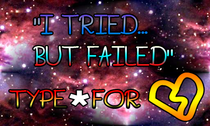 I Tried.. But Failed Font poster