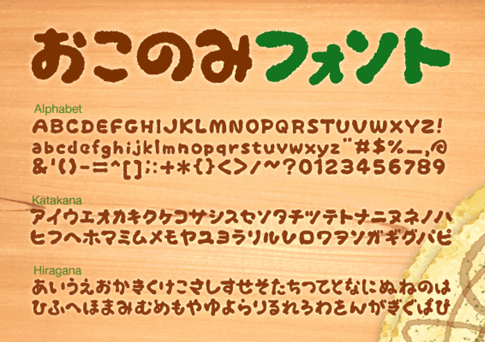 OkonomiAlphabet Font poster