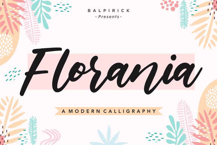 Florania Font poster