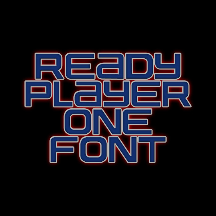 Ready Player One Font poster