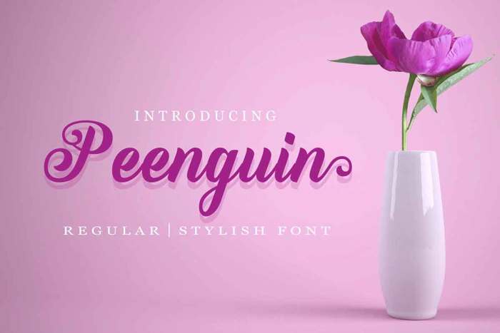 Peenguin Font poster