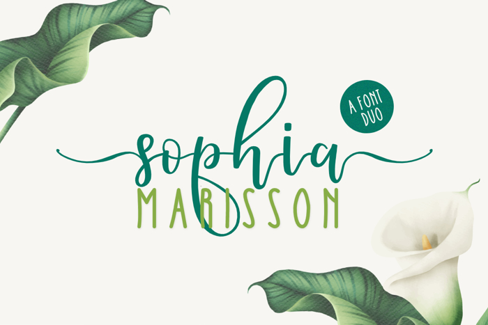 Sophia Marisson Font poster