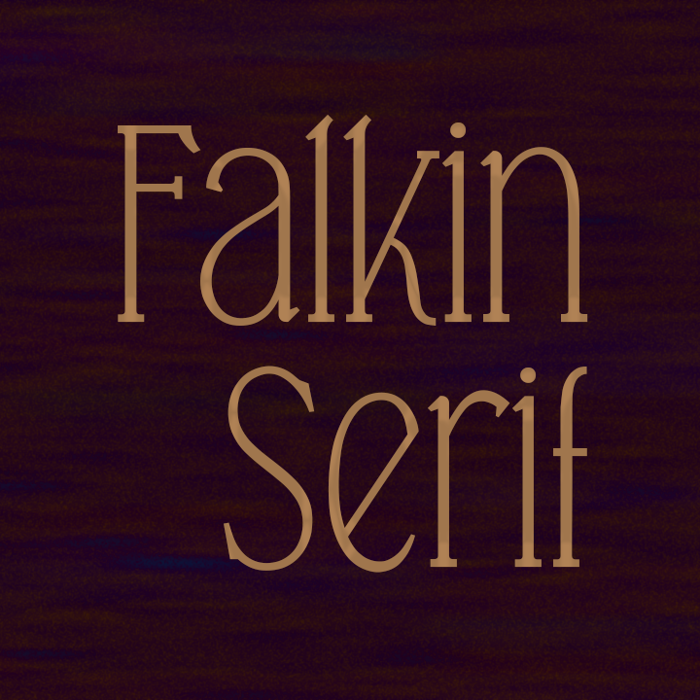 Falkin Serif Font poster
