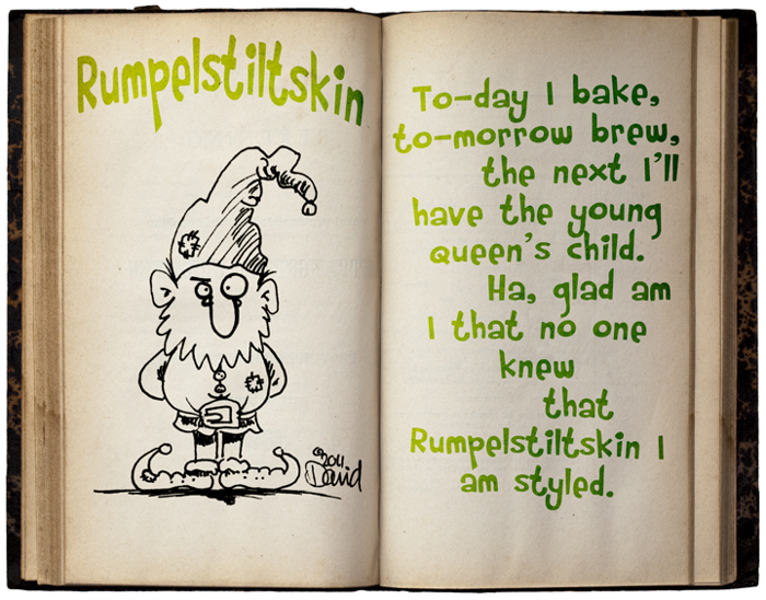 Rumpelstiltskin Font poster