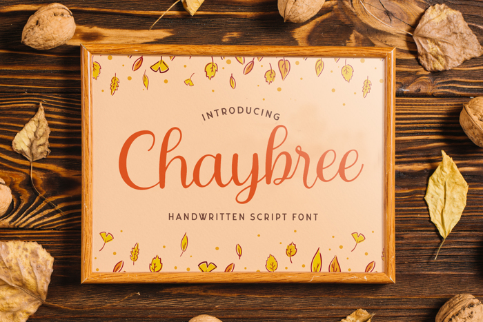Chaybree Font poster