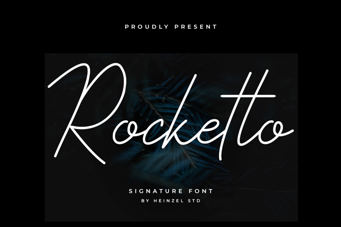 Rocketto Font poster