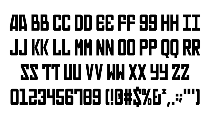 In Soviet Russia Font poster