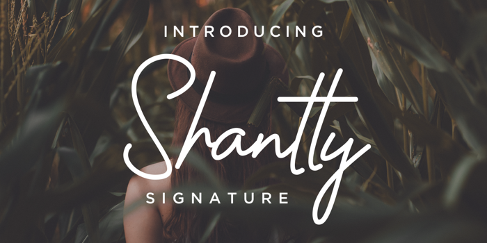 Shantty Font poster