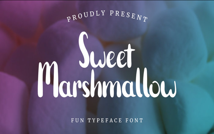 Sweet Marshmallow Font poster