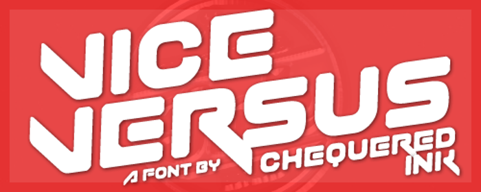 Vice Versus Font poster