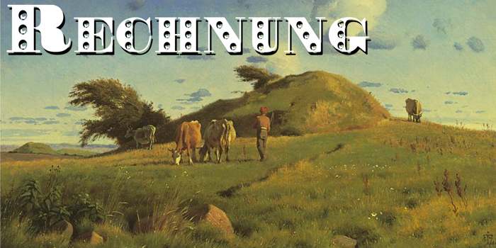 Rechnung Font poster