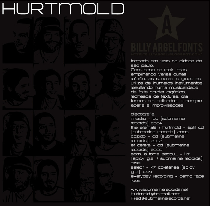 HURTMOLD Font poster