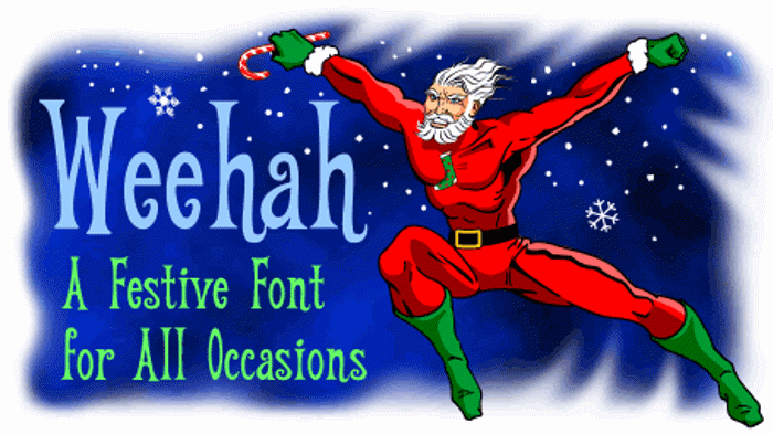 Weehah Font poster