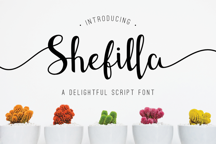 Shefilla Font poster