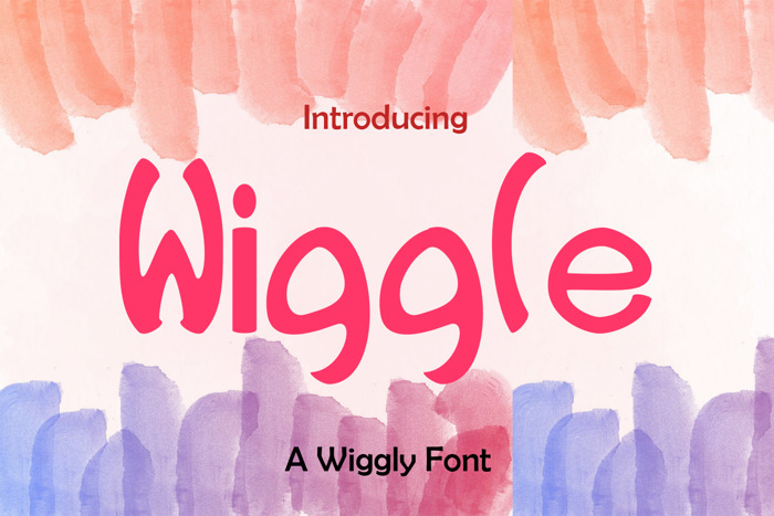 EP Wiggle Font poster