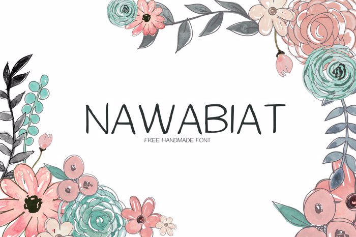 Nawabiat Font poster