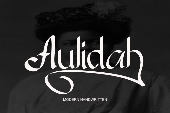Aulidah Font poster